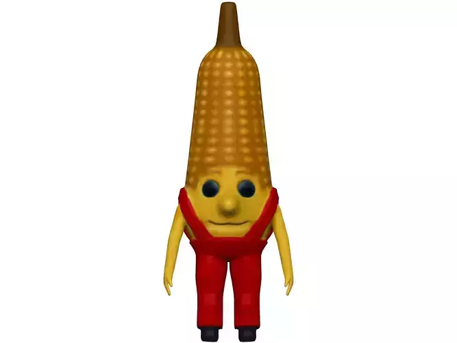 Cartoon Corn Low-poly 3D model