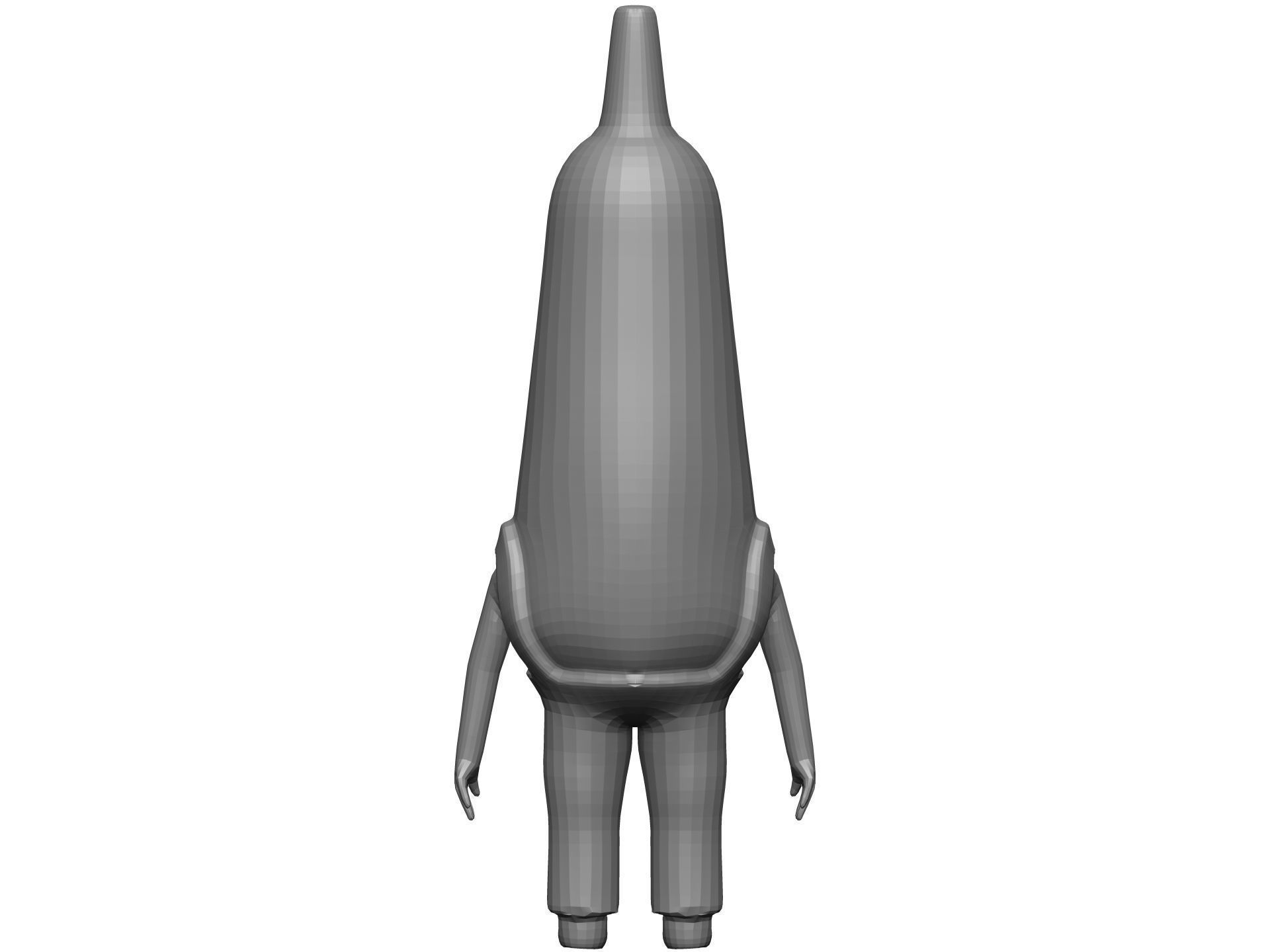 Cartoon Corn Low-poly 3D model_11
