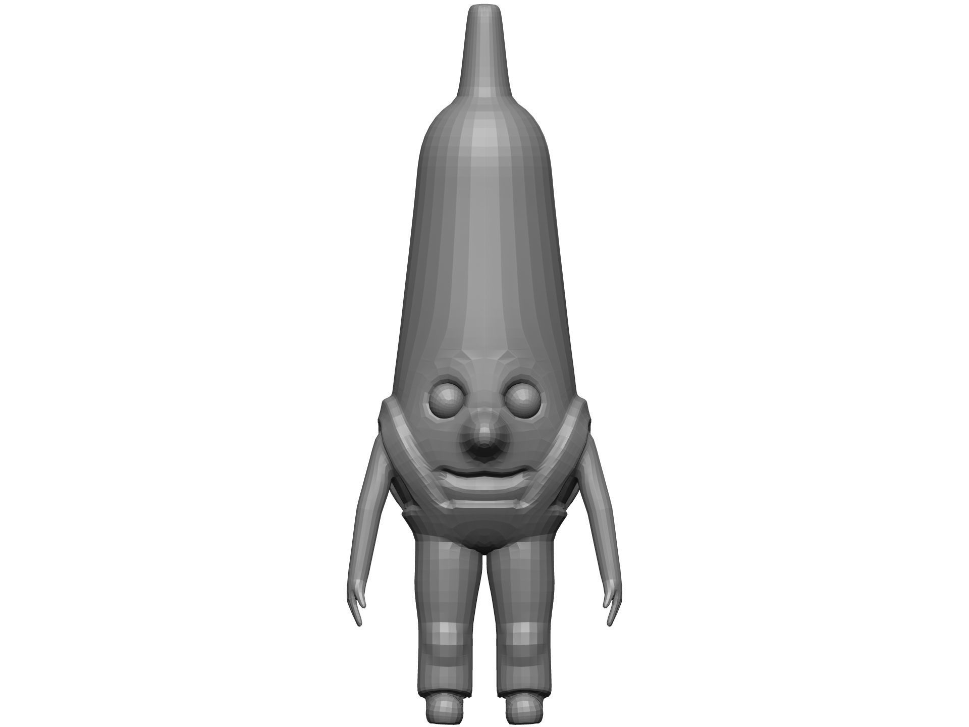 Cartoon Corn Low-poly 3D model_9