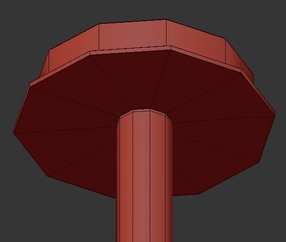 AMARILIS modern brass chandelier with four lights 3D model_3