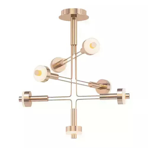 AMARILIS modern brass chandelier with four lights