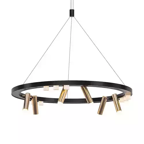 AGVID circular pendant light gold