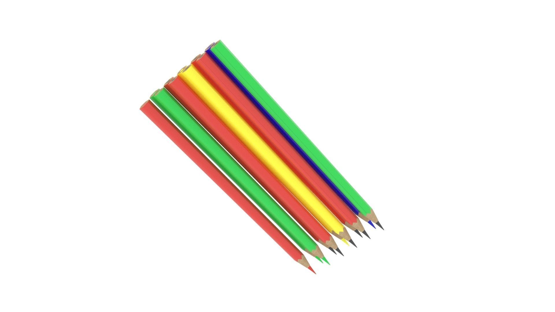 Pencils 3D model_11