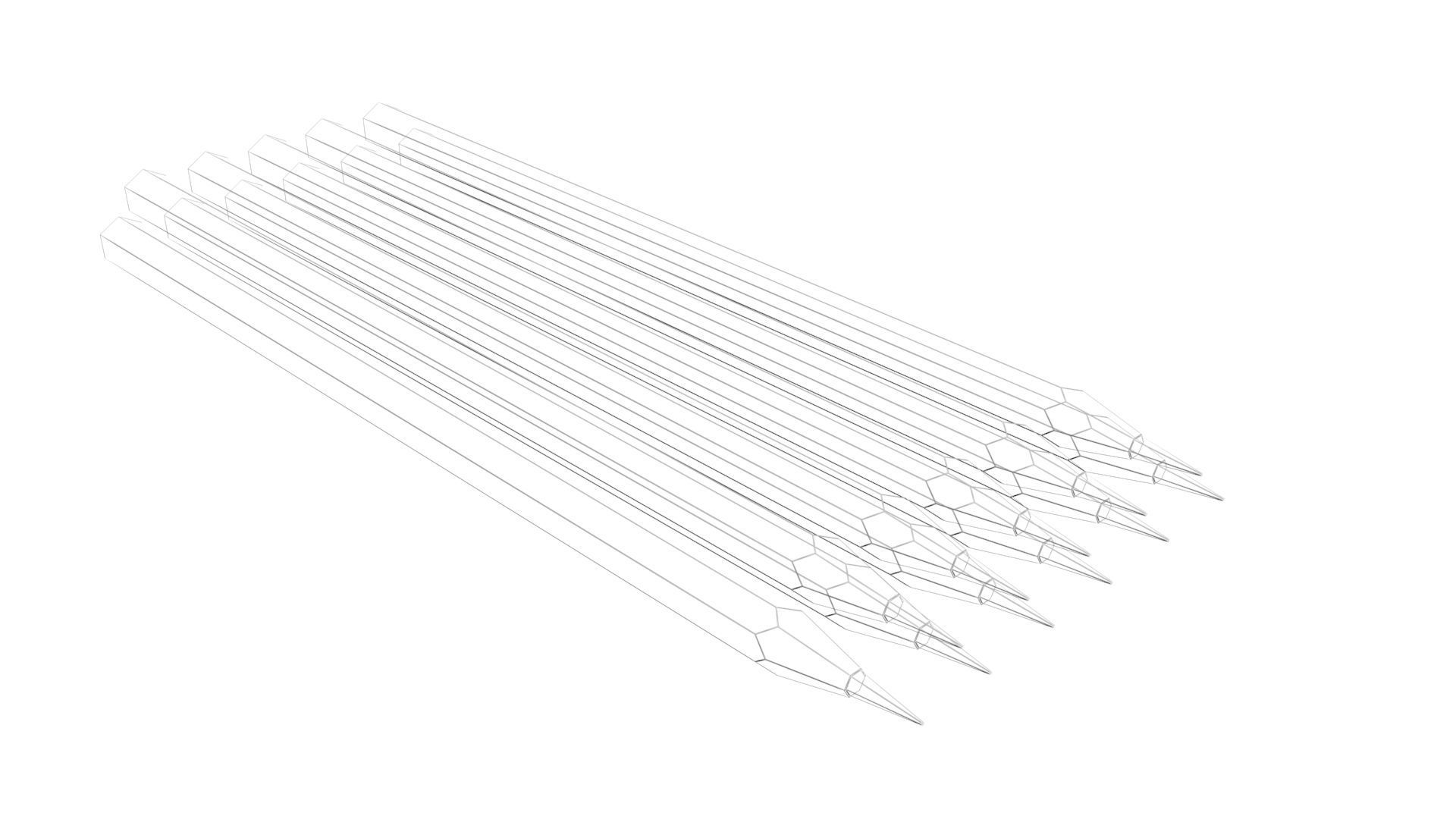 Pencils 3D model_43