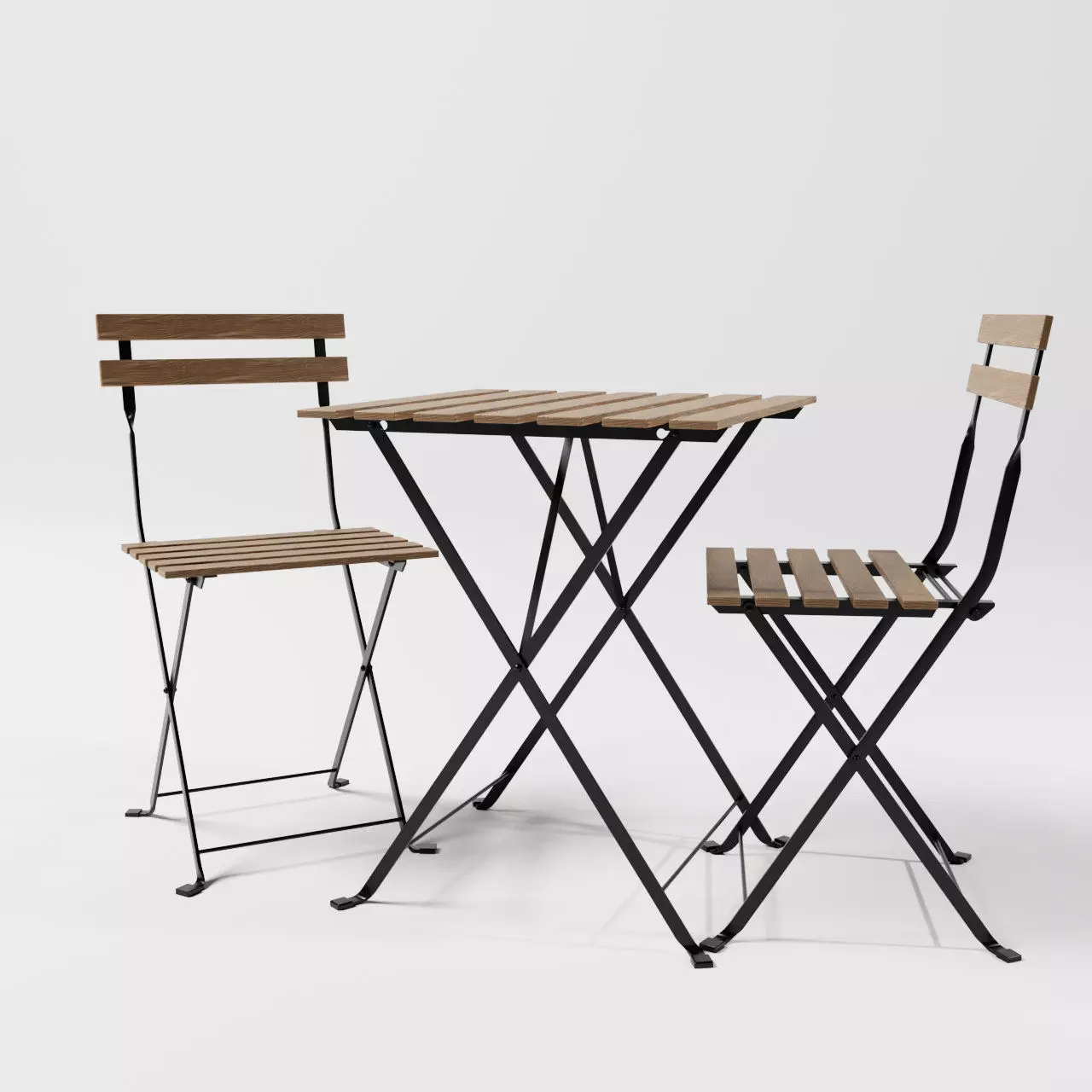 TARNO garden furniture black and brown 3D model
