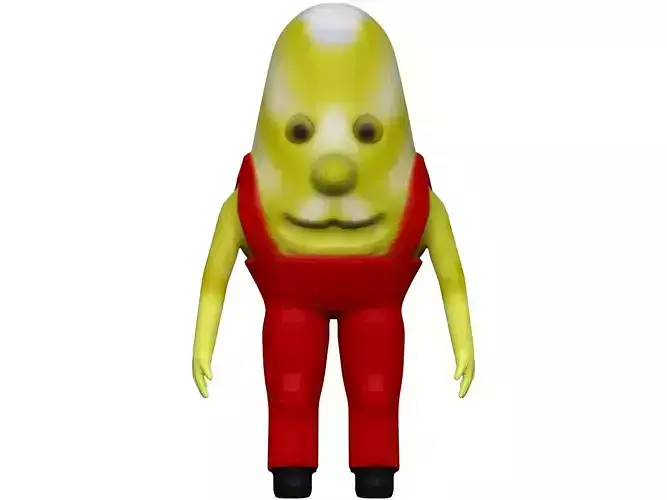 Cartoon Endive Low-poly 3D model