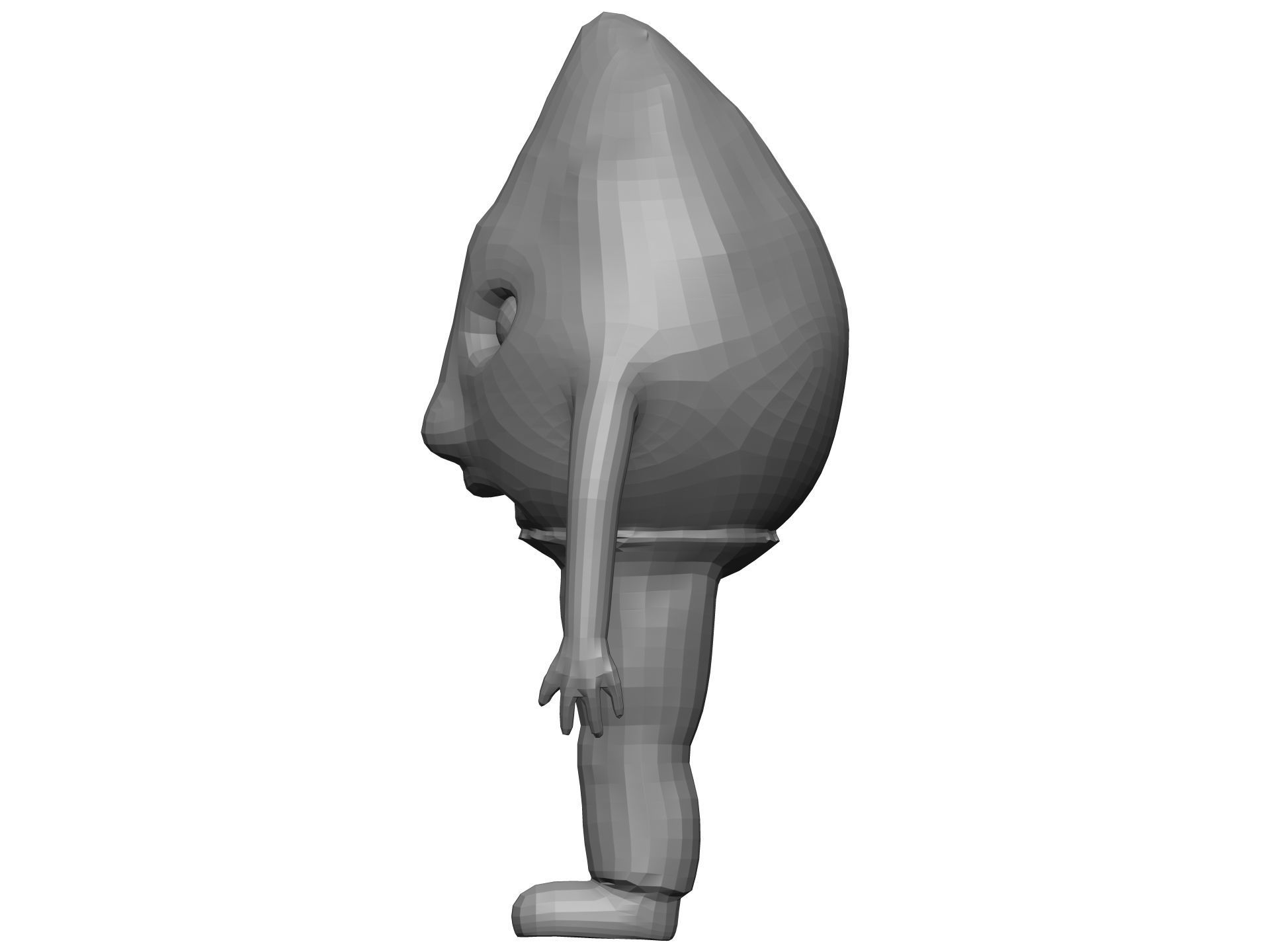 Cartoon Fig Low-poly 3D model_10