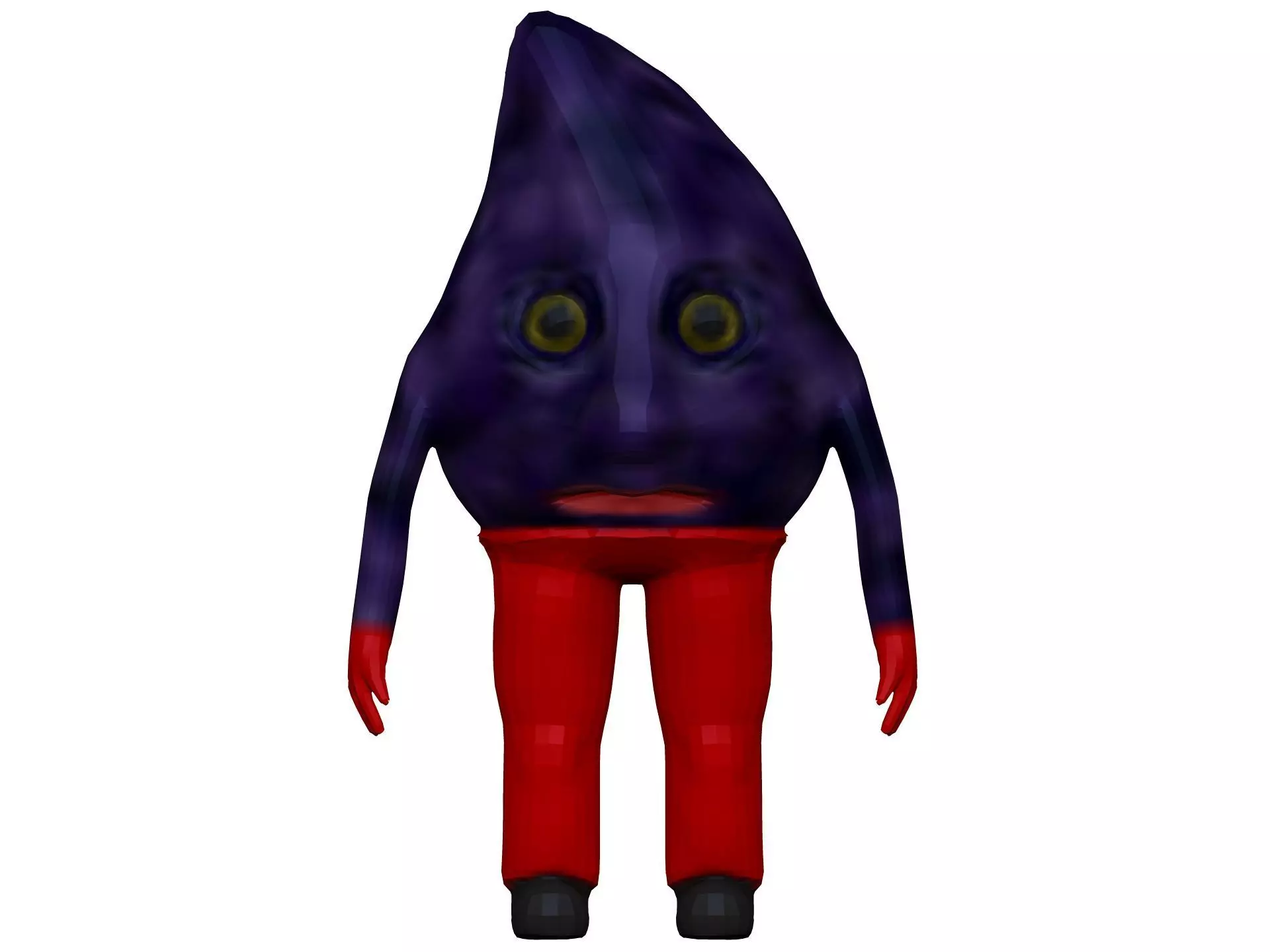 Cartoon Fig Low-poly 3D model_0