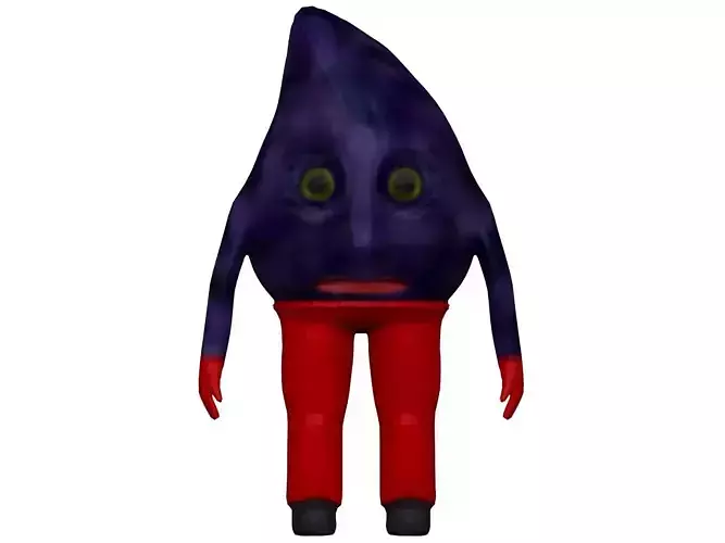 Cartoon Fig Low-poly 3D model