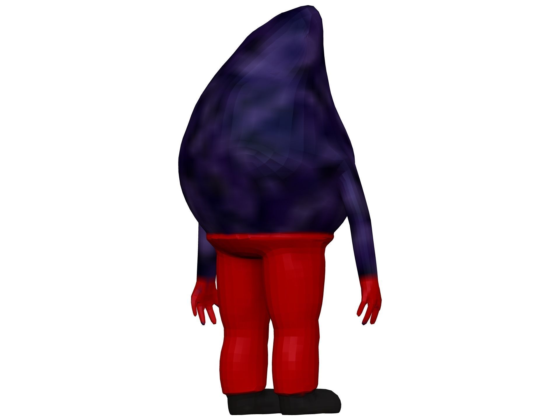 Cartoon Fig Low-poly 3D model_5