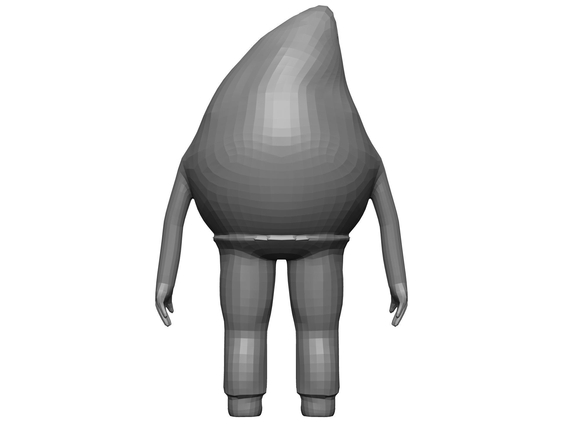 Cartoon Fig Low-poly 3D model_11