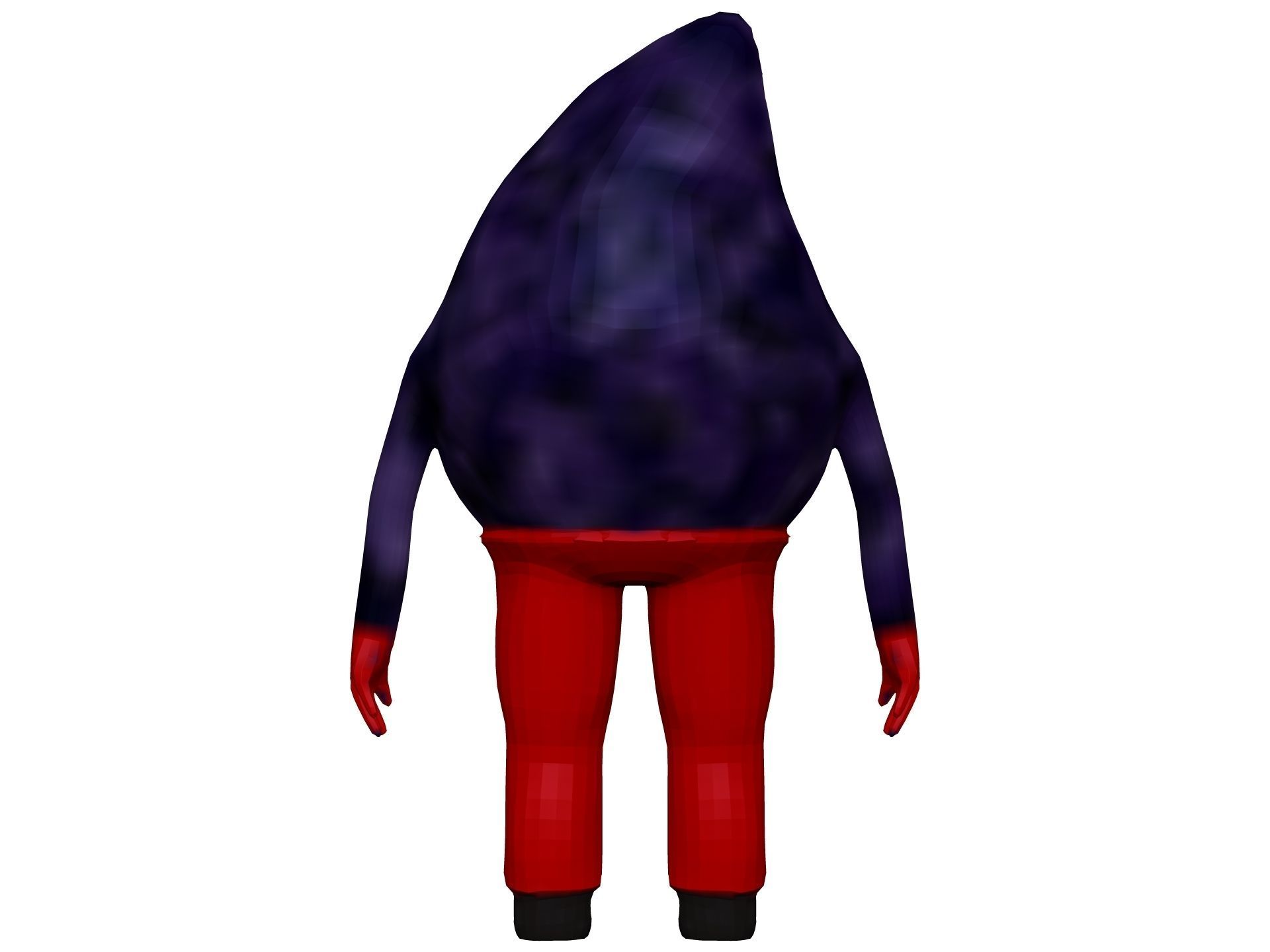 Cartoon Fig Low-poly 3D model_4