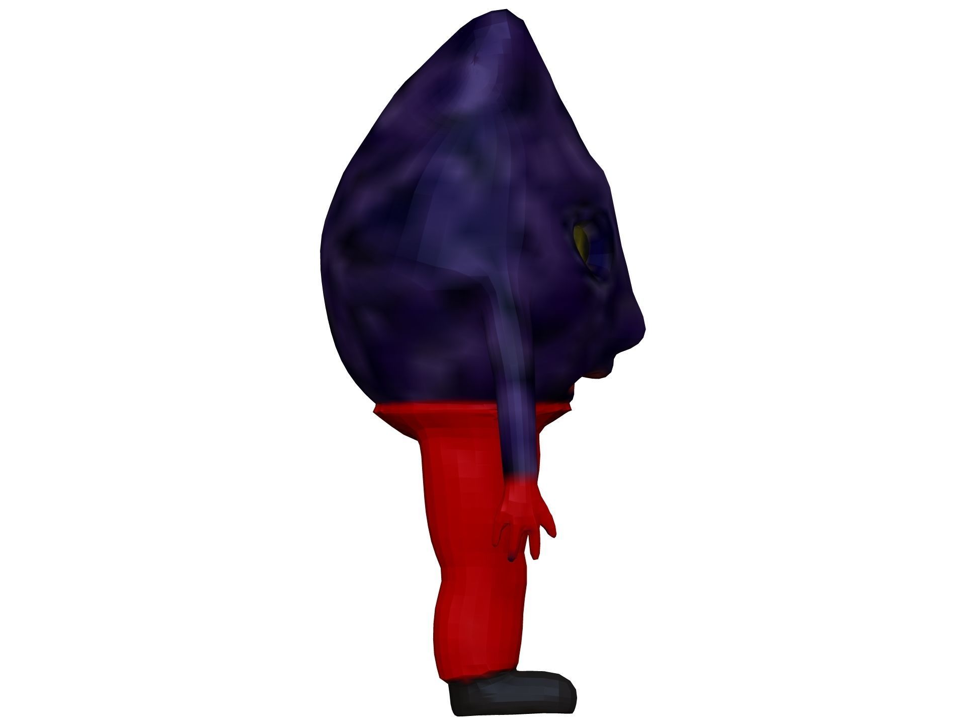 Cartoon Fig Low-poly 3D model_6