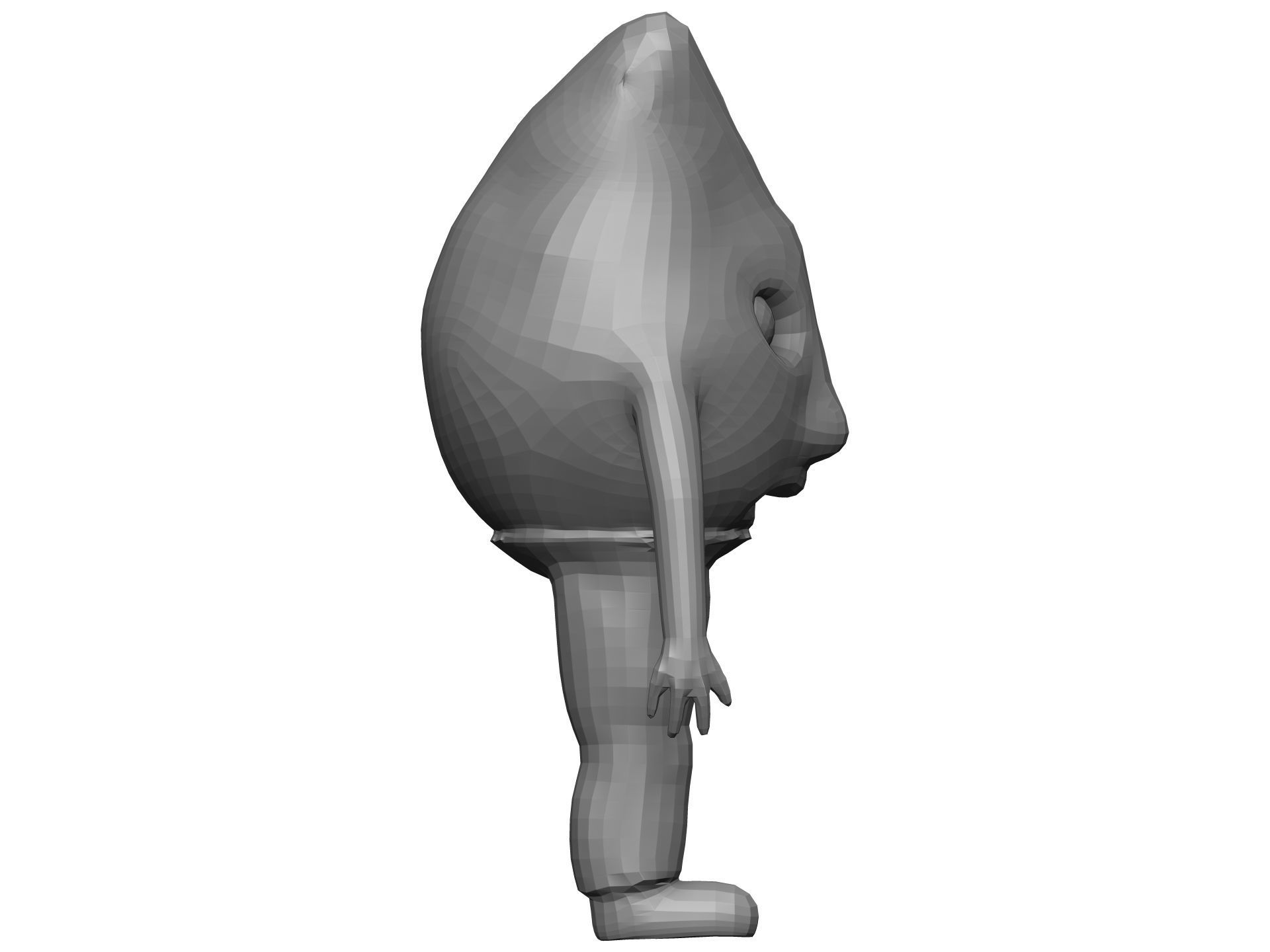 Cartoon Fig Low-poly 3D model_12