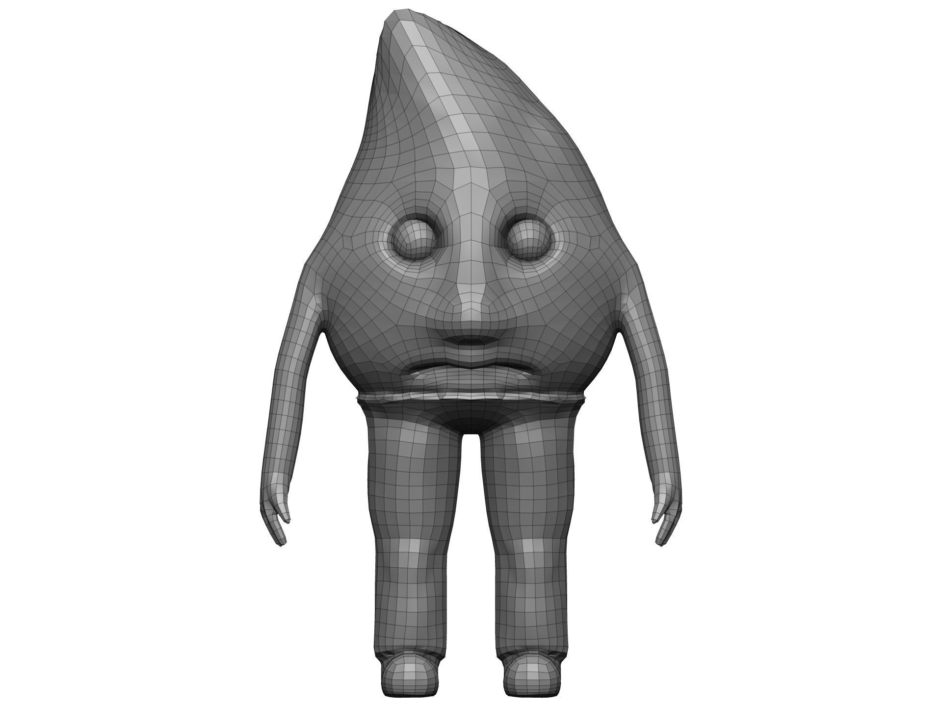 Cartoon Fig Low-poly 3D model_14