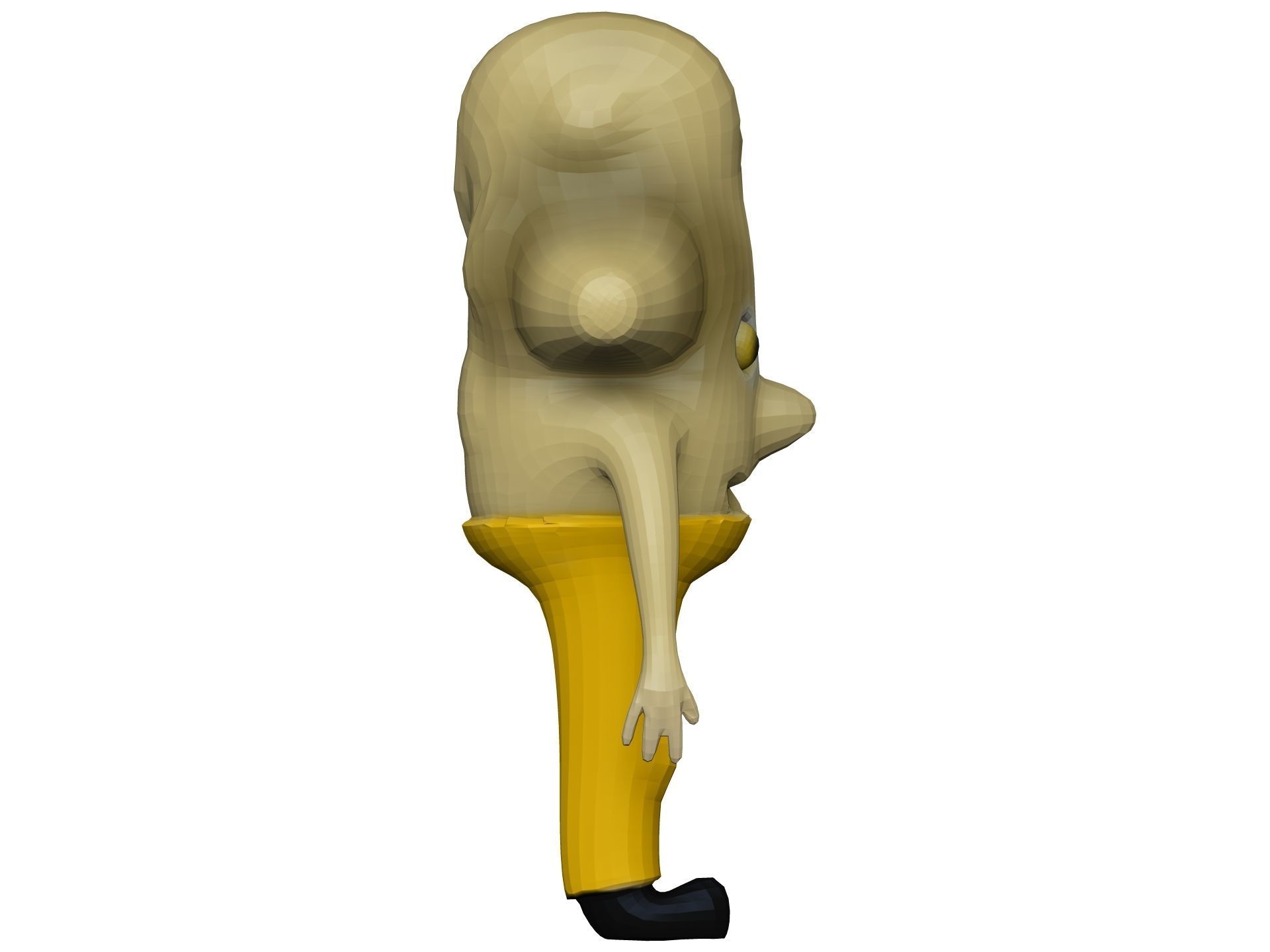 Cartoon Ginger Low-poly 3D model_6