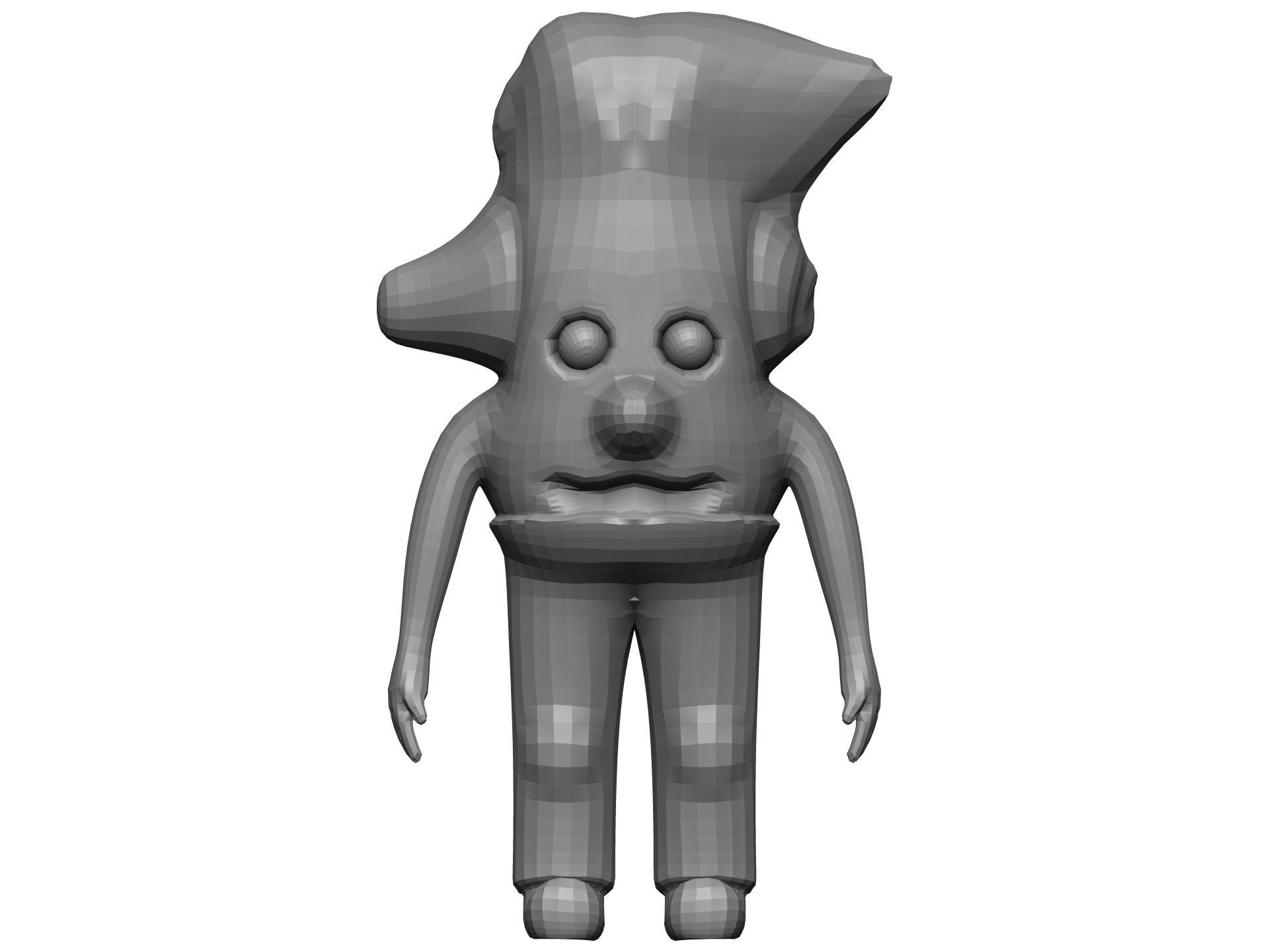 Cartoon Ginger Low-poly 3D model_9