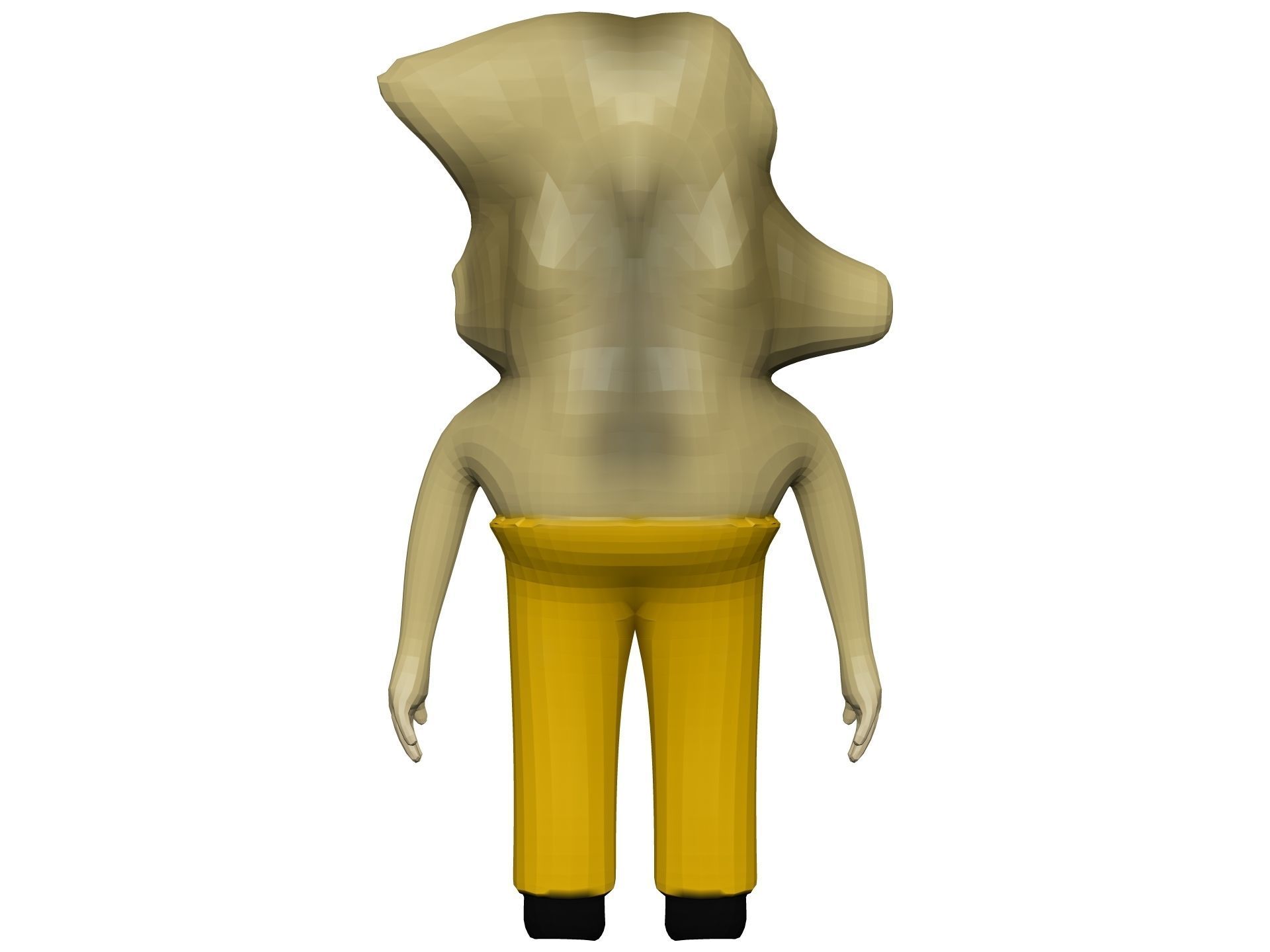 Cartoon Ginger Low-poly 3D model_4