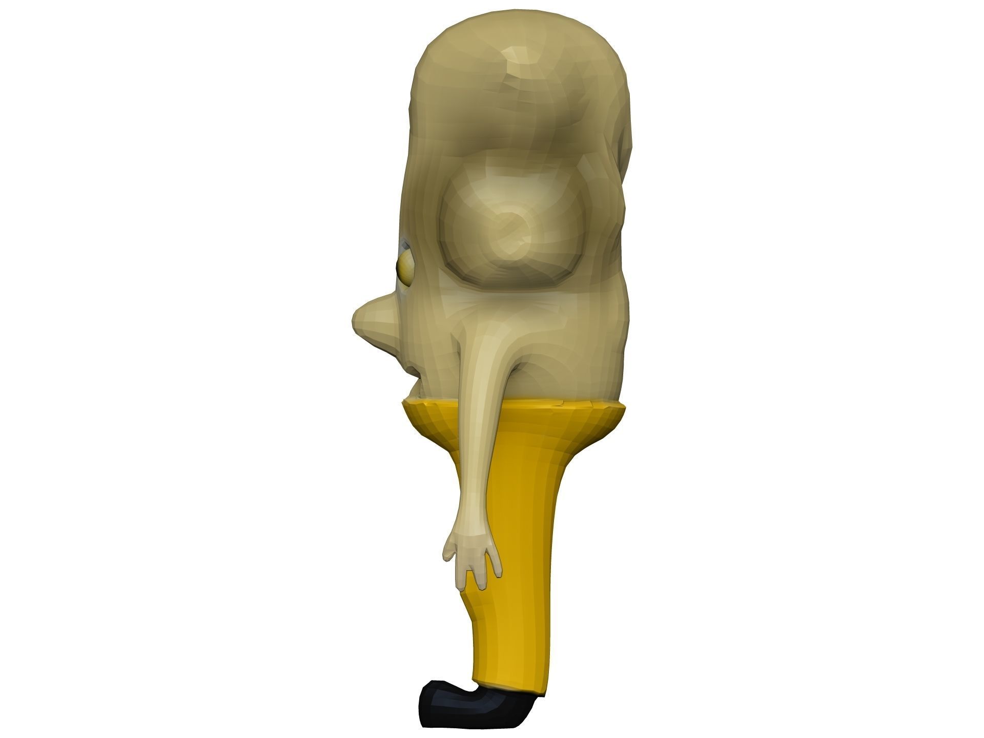 Cartoon Ginger Low-poly 3D model_2