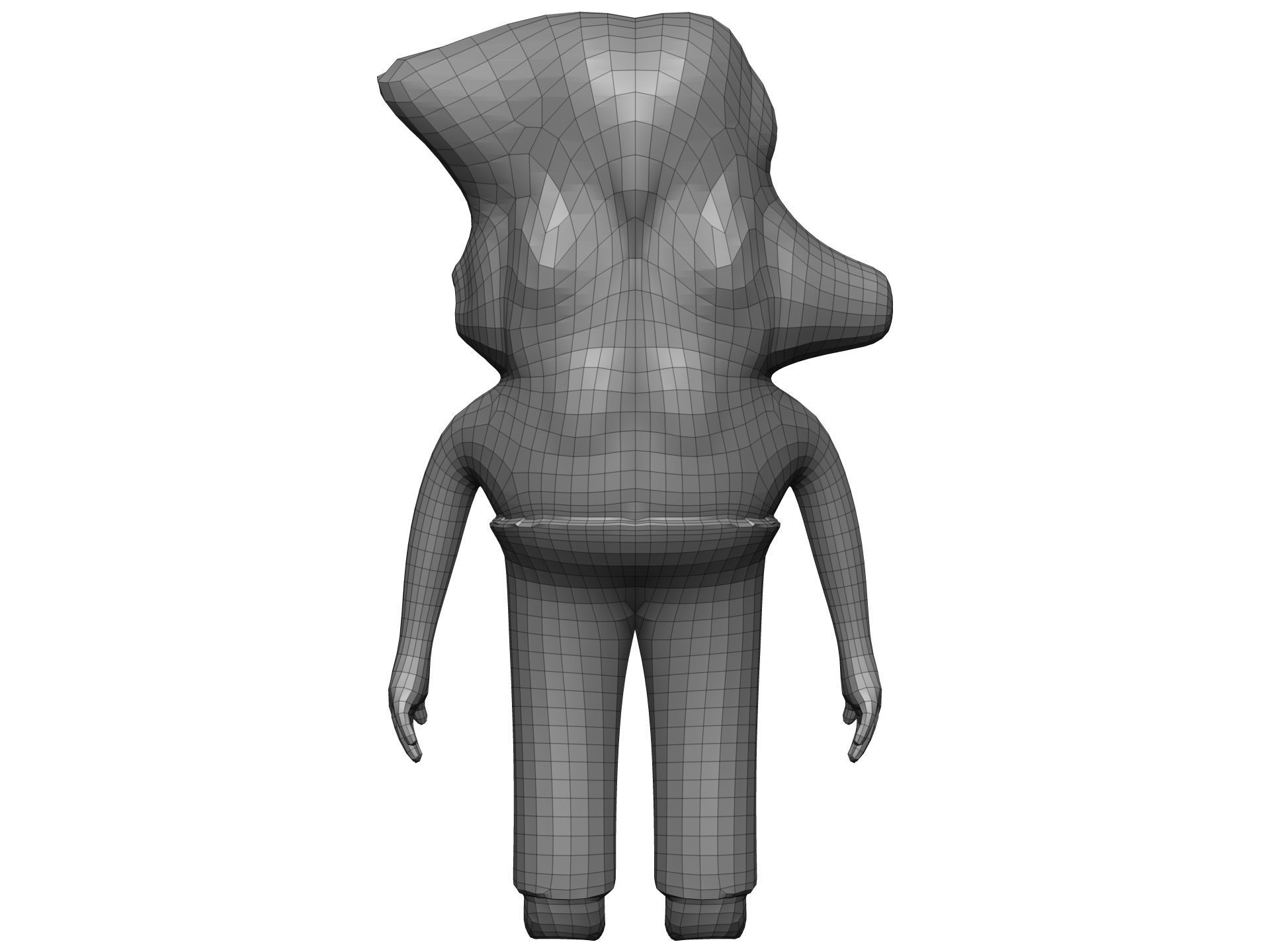 Cartoon Ginger Low-poly 3D model_15