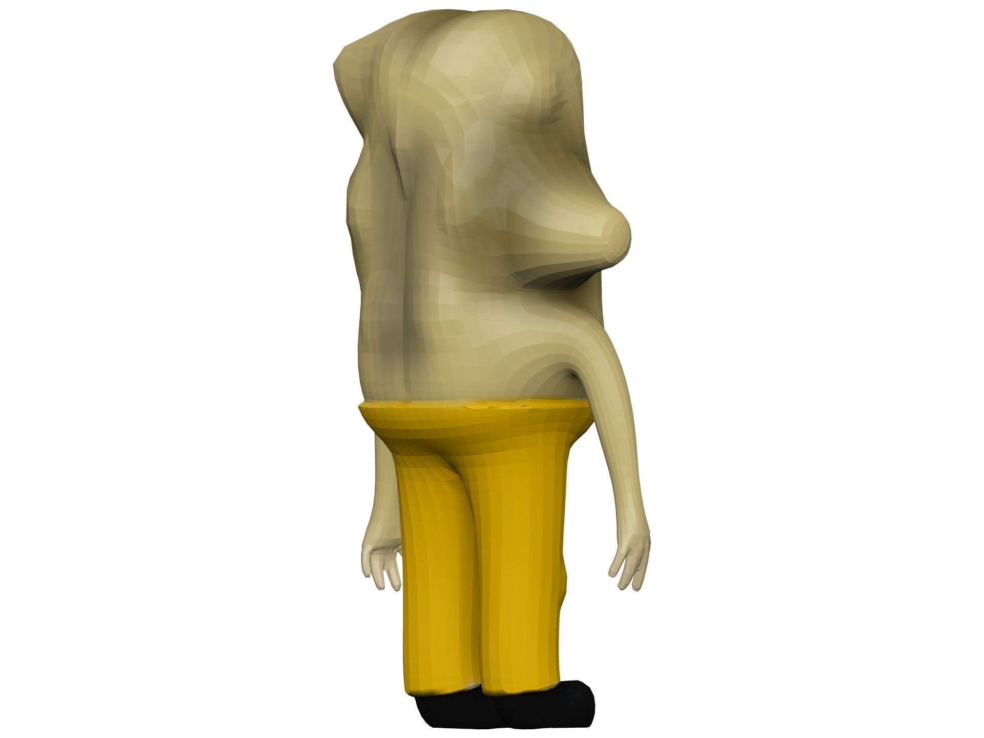 Cartoon Ginger Low-poly 3D model_5