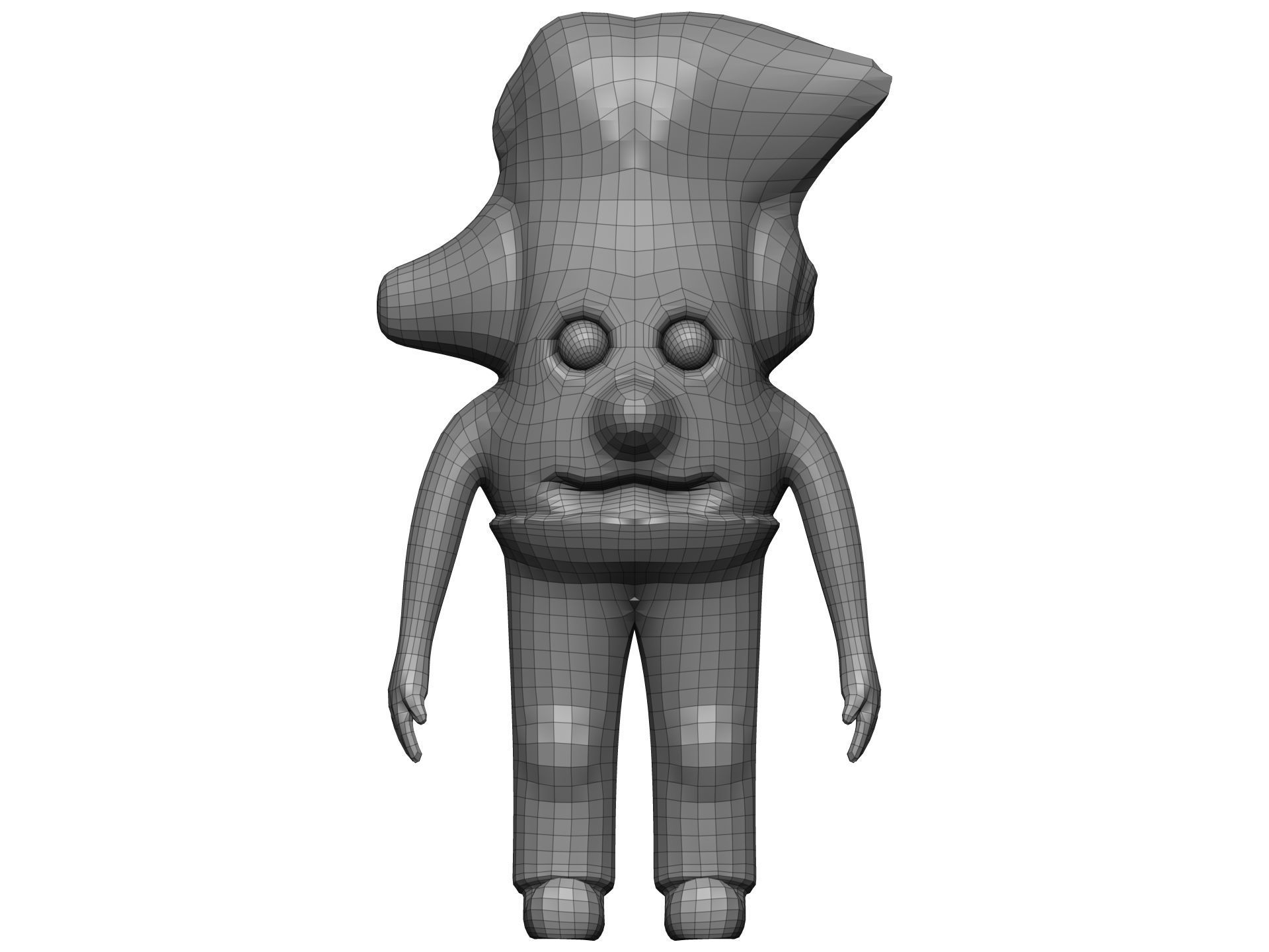 Cartoon Ginger Low-poly 3D model_14