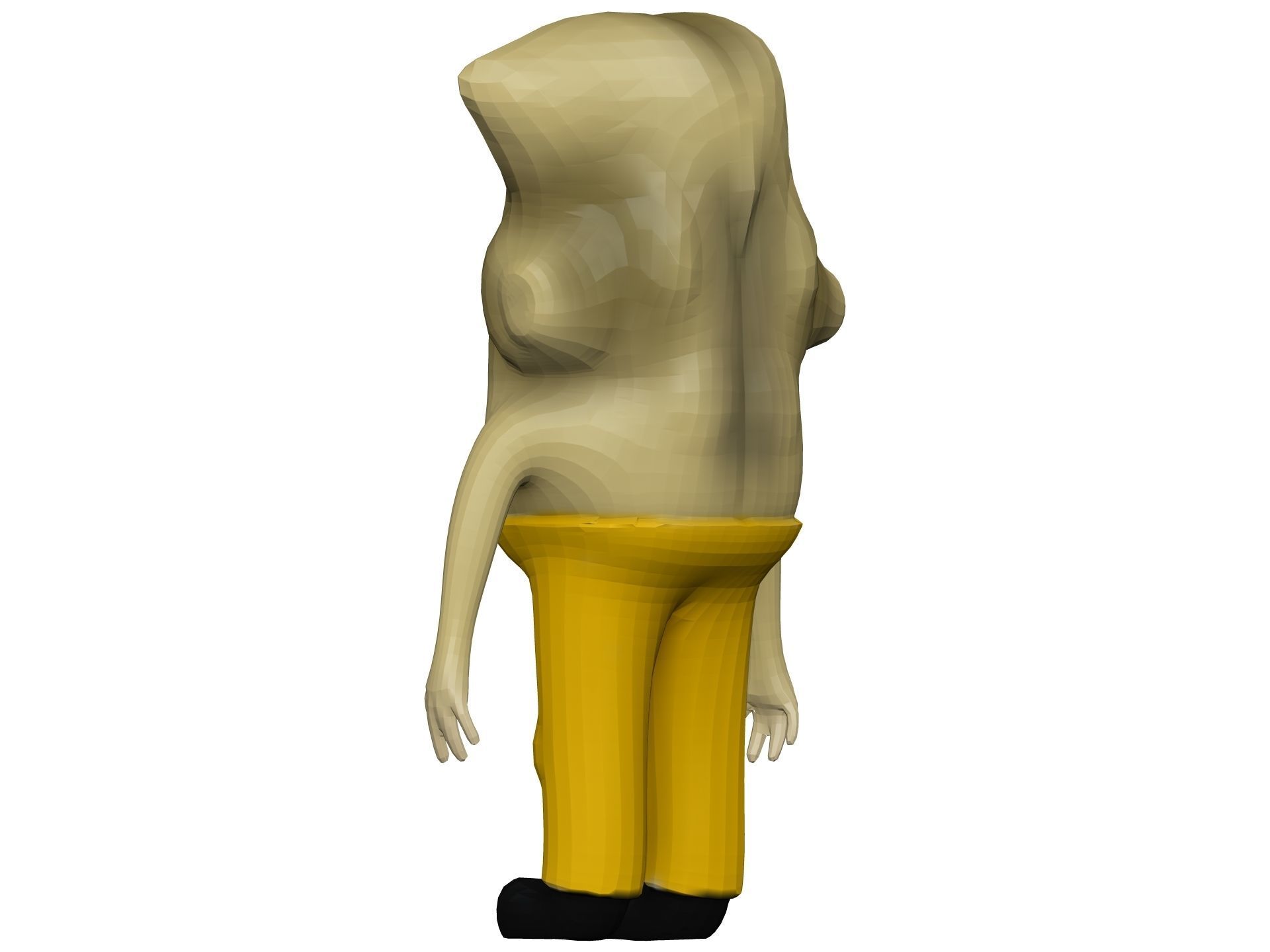 Cartoon Ginger Low-poly 3D model_3