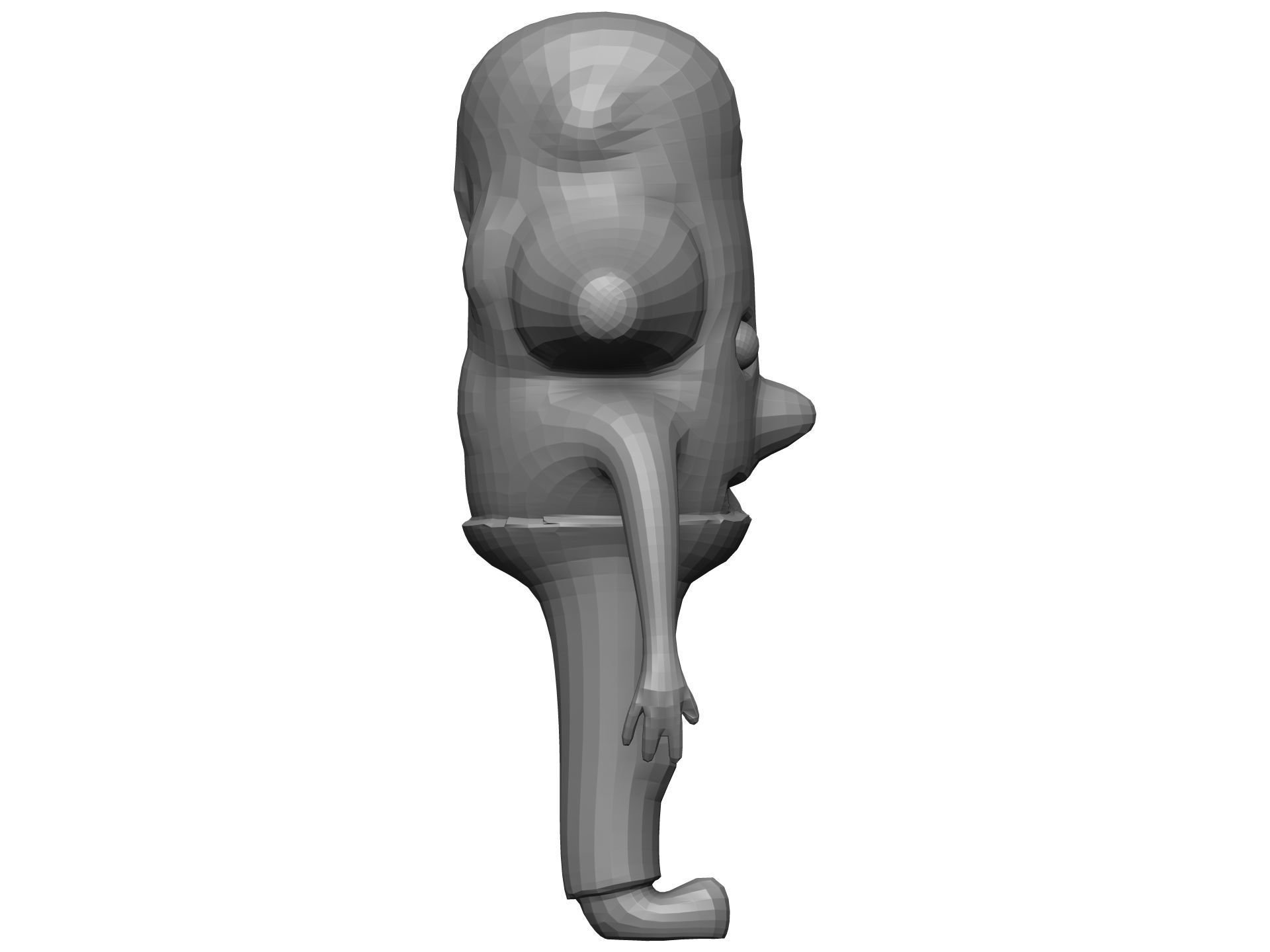 Cartoon Ginger Low-poly 3D model_12