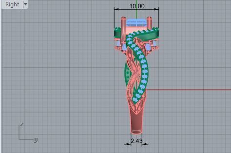 Round Twisted Diamond ring 2515 3D print model 3D print model_6
