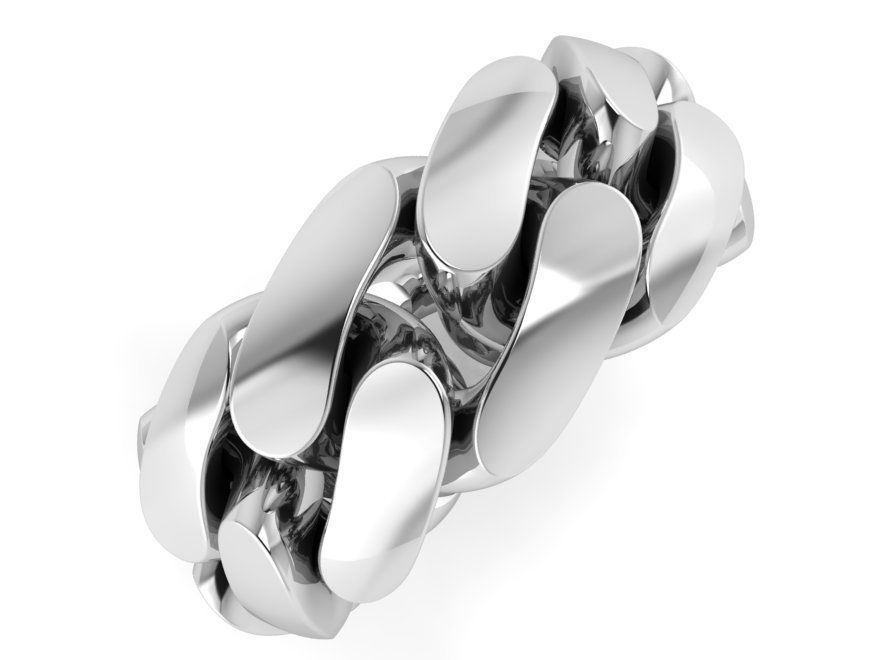 Thick Chain ring 2516 3D print model 3D print model_2