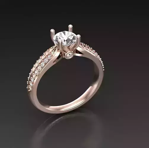 Solitaire Wedding Engagement Women Ring