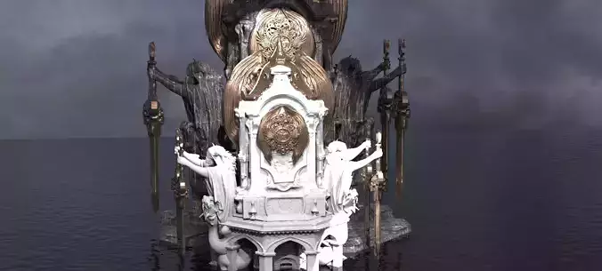 Steampunk Medieval Tower Halloween Tall  Kitbash