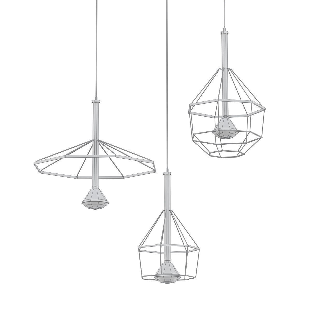 FORMAT pendant lights - wood 3D model_4