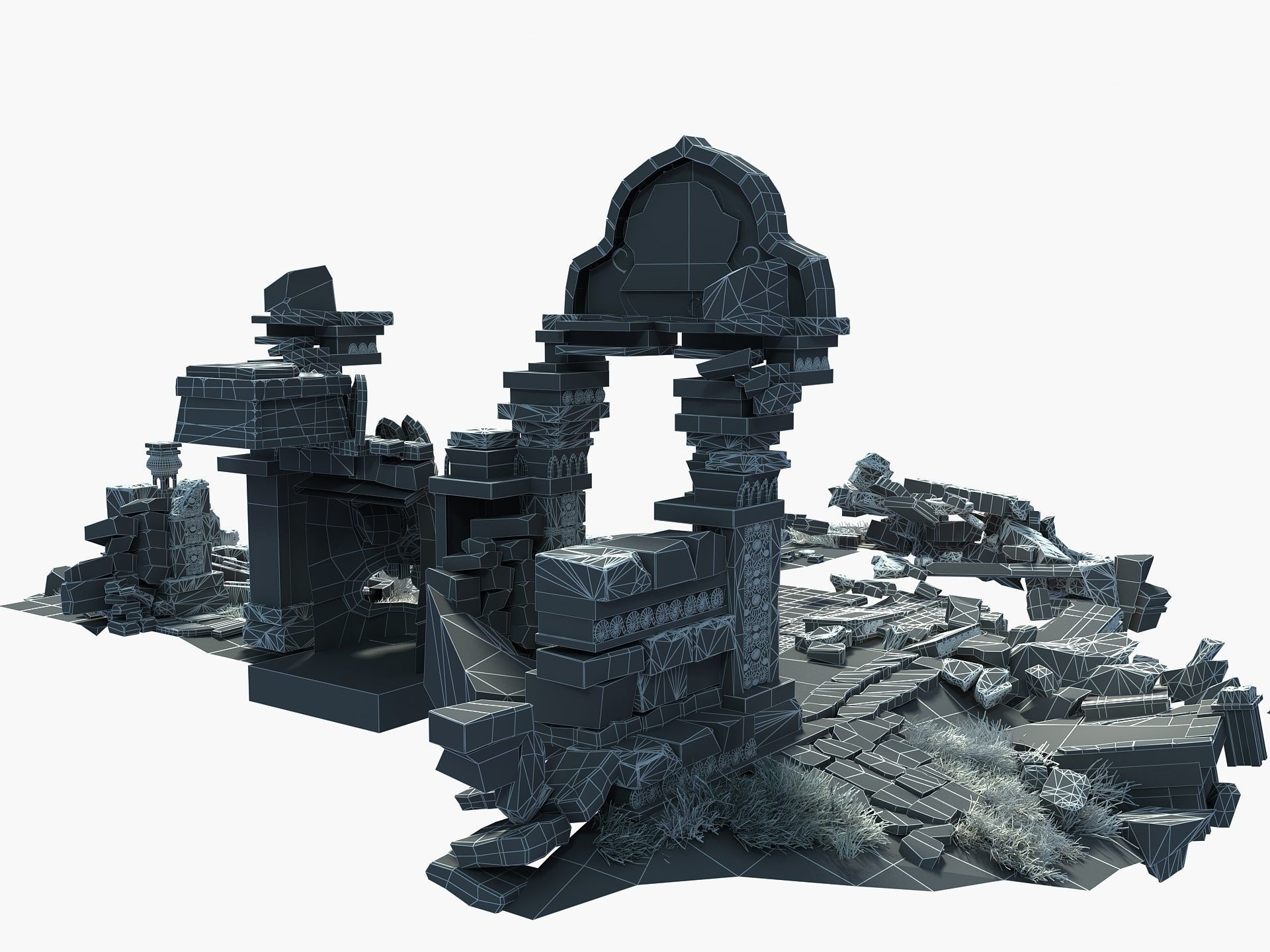 Temple Ruins 3D model_21