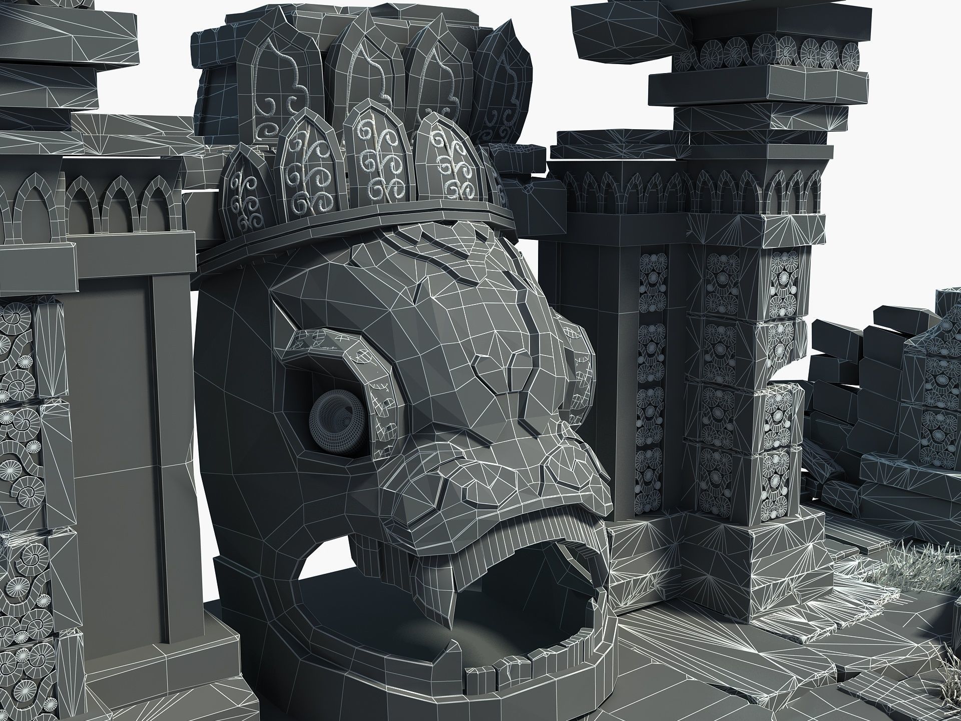 Temple Ruins 3D model_26