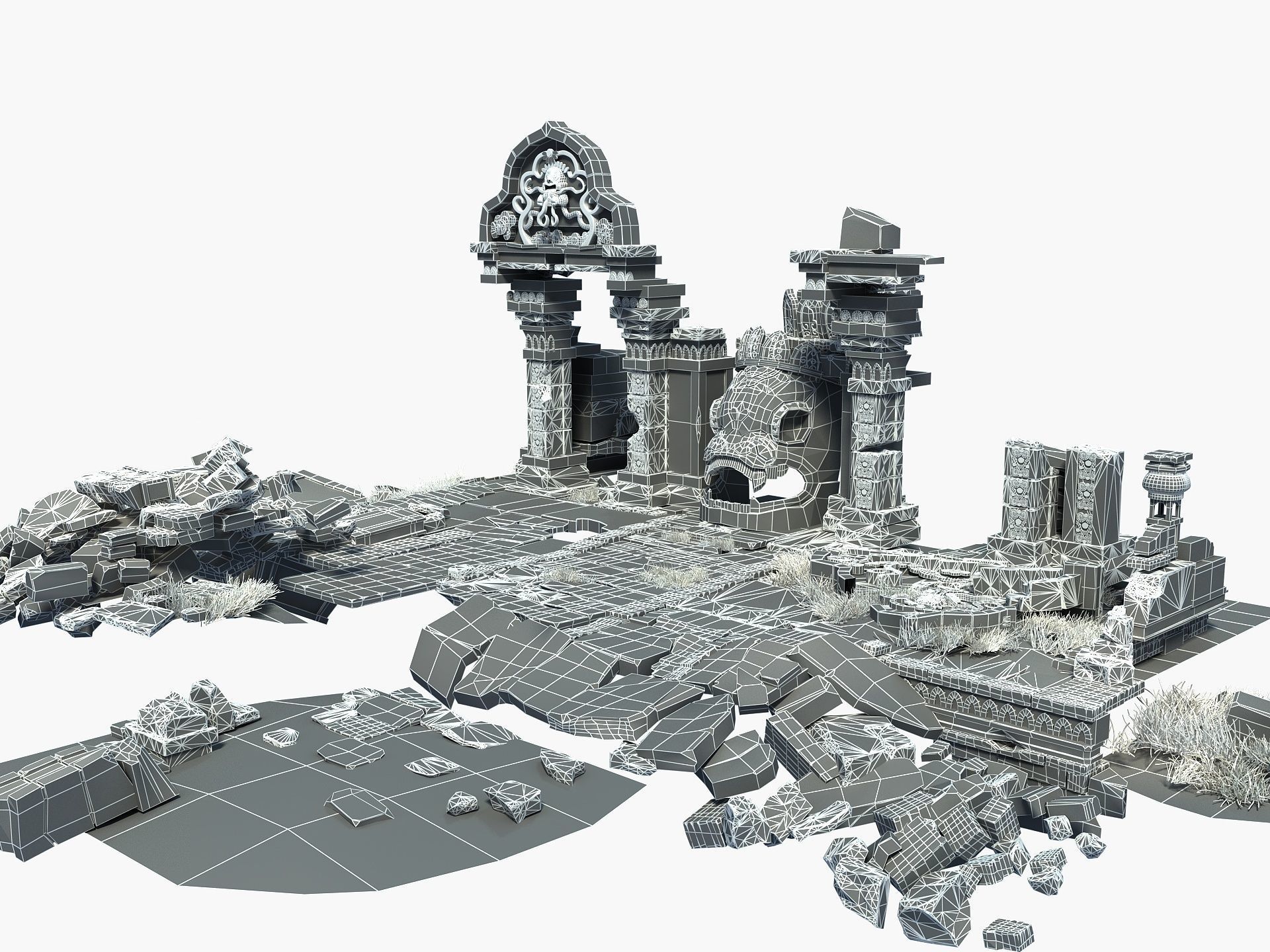 Temple Ruins 3D model_18