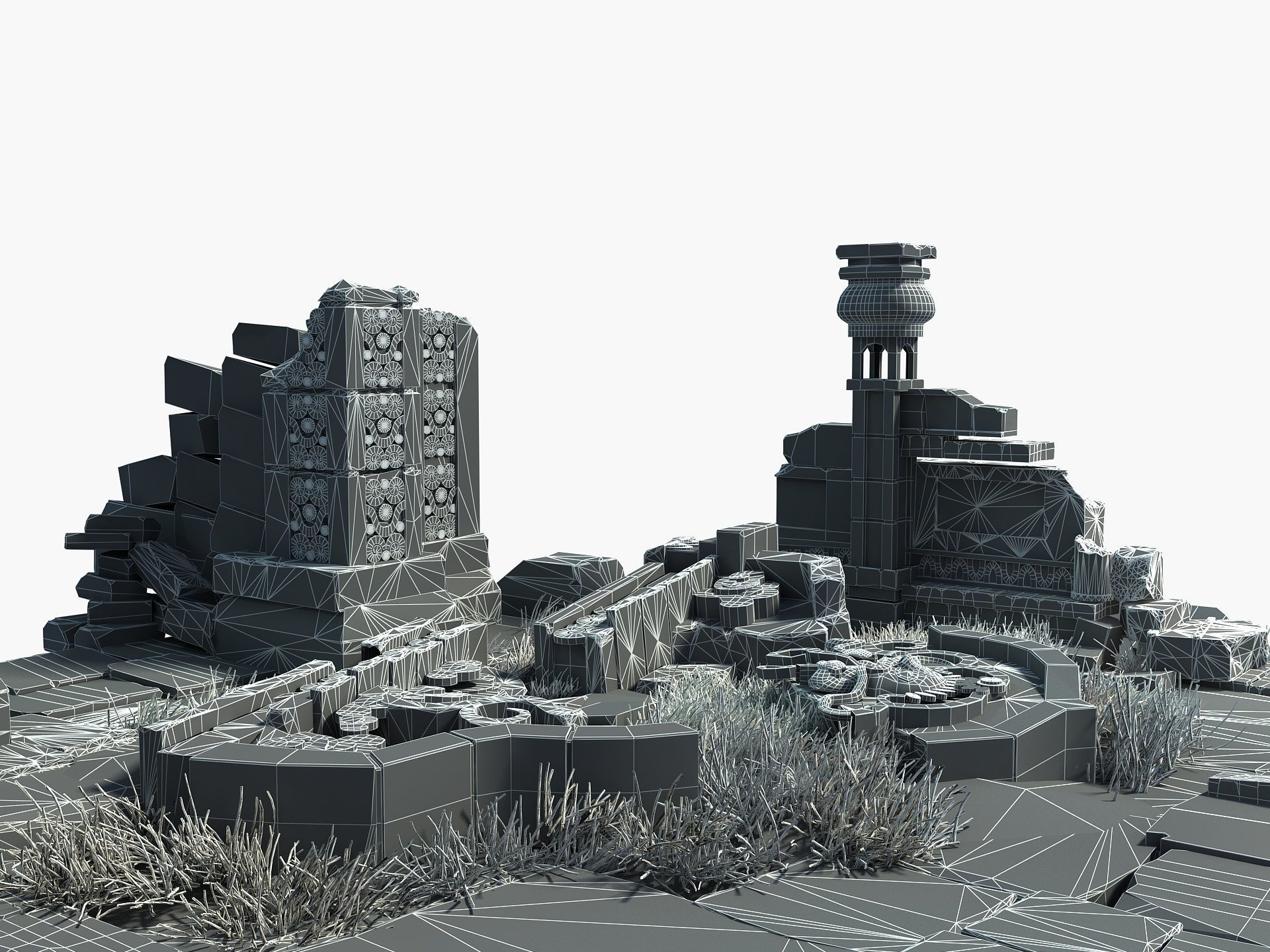 Temple Ruins 3D model_24