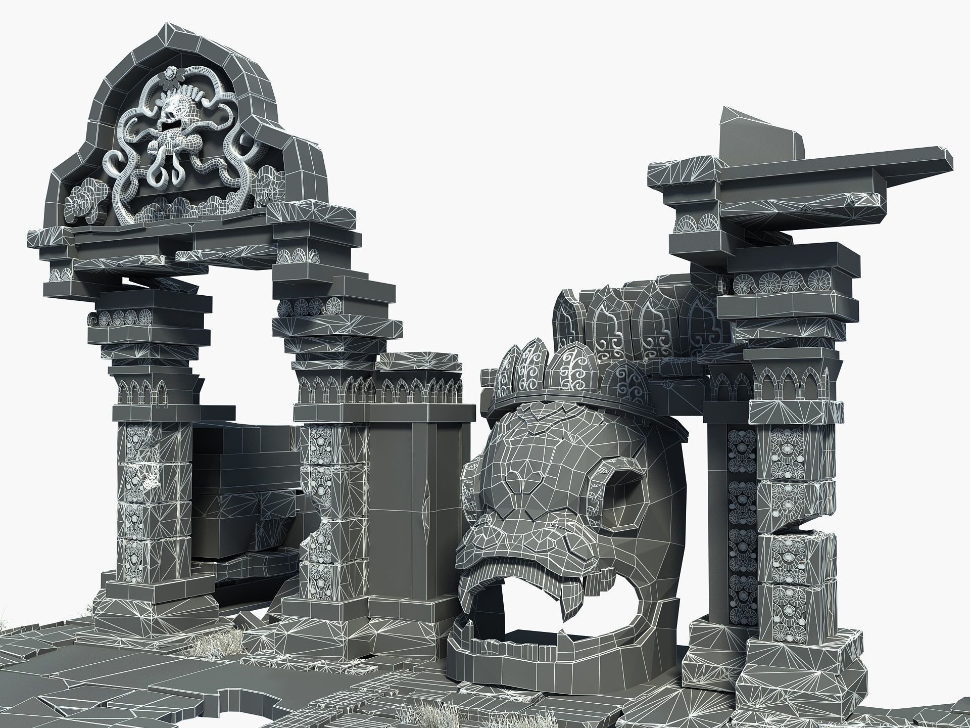 Temple Ruins 3D model_23