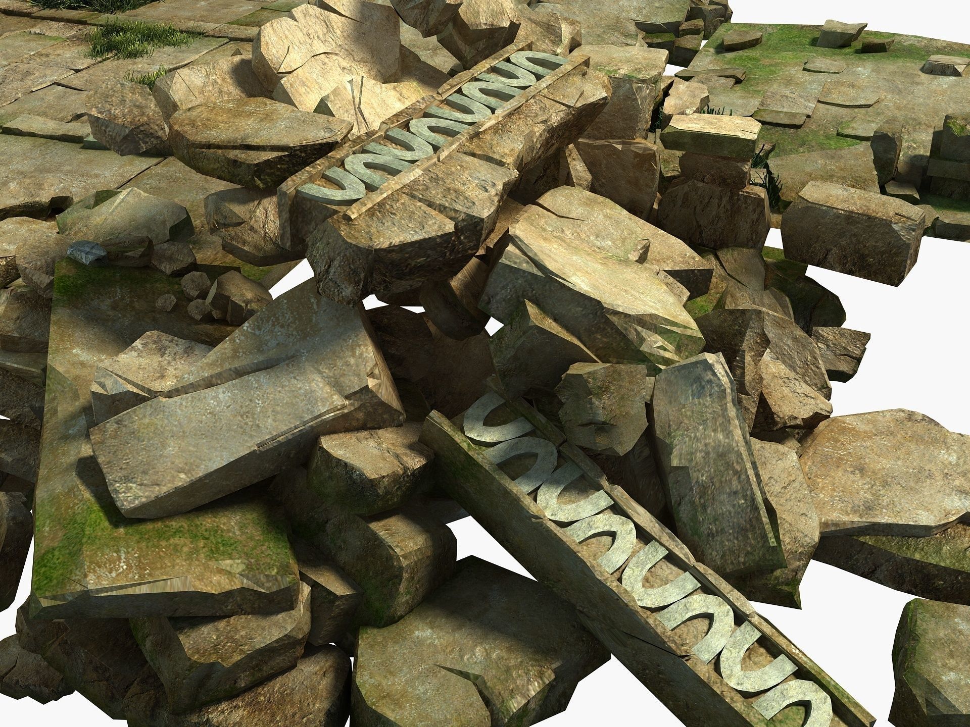 Temple Ruins 3D model_16