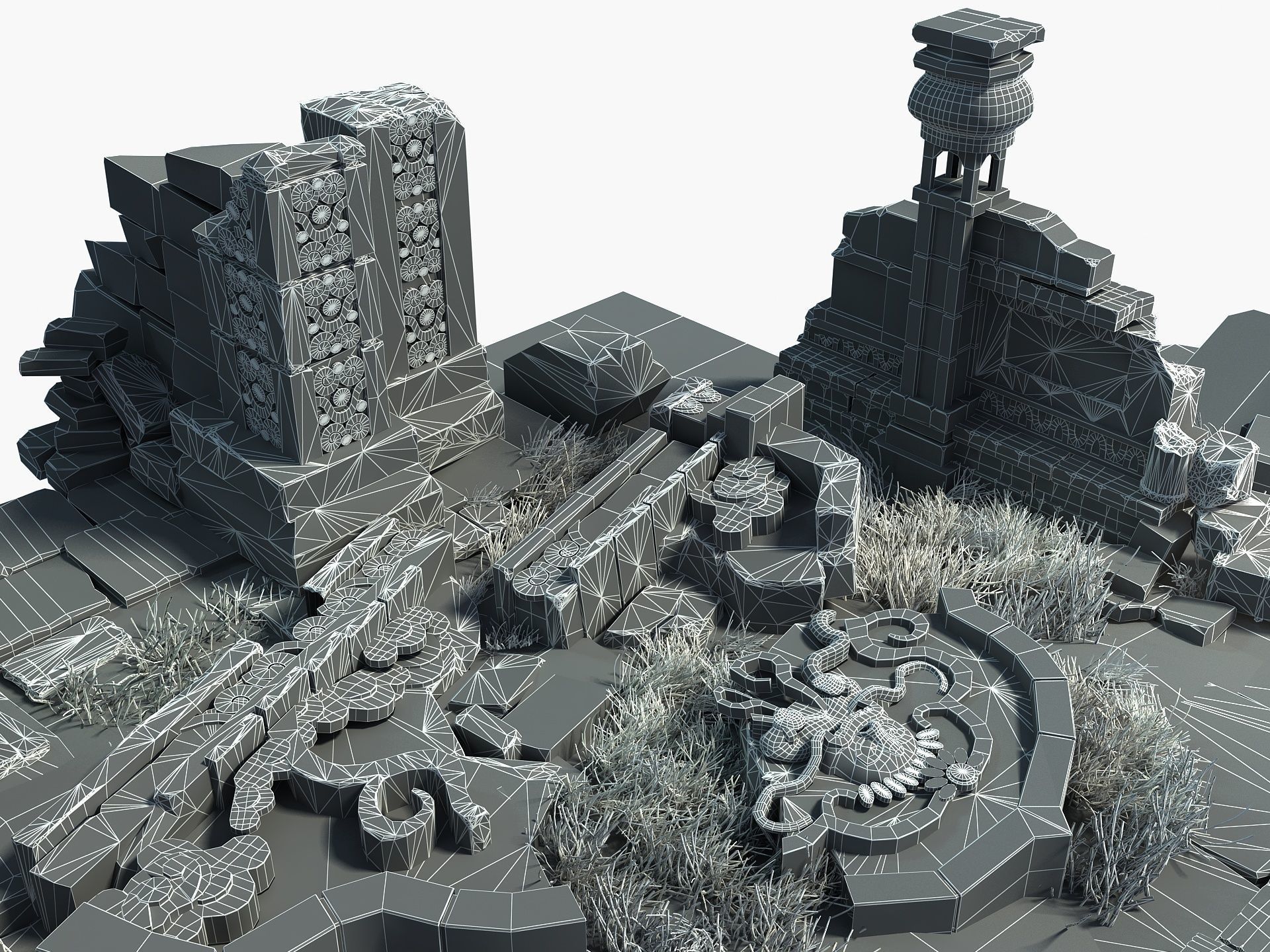 Temple Ruins 3D model_25