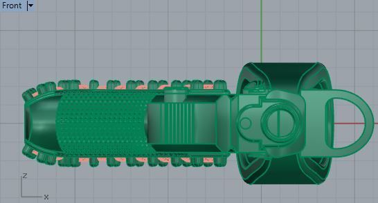 Weapon Pendant 2523 3D print model 3D print model_5