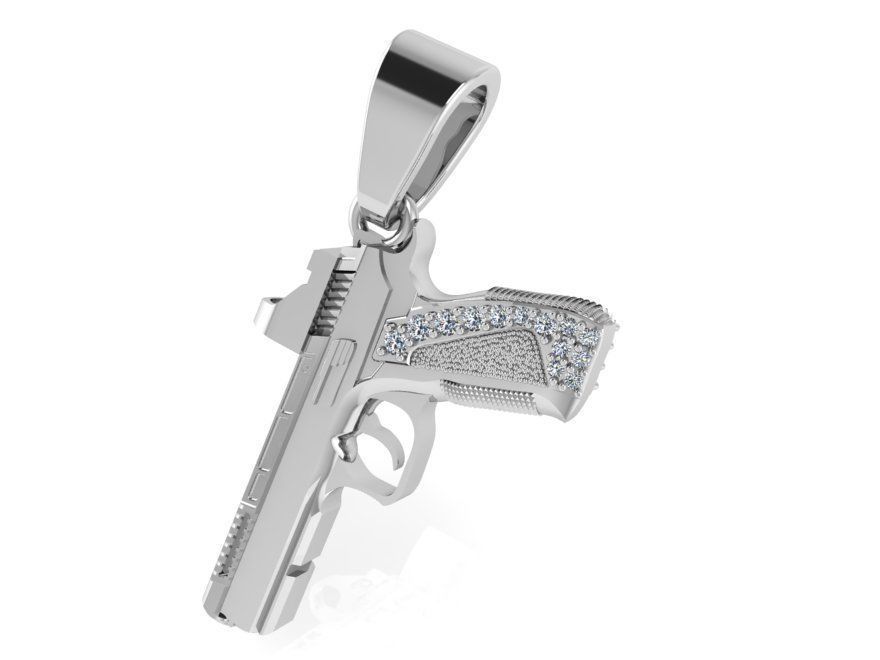 Weapon Pendant 2523 3D print model 3D print model_2