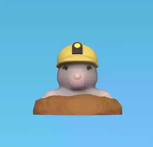 Mole with Helmet
