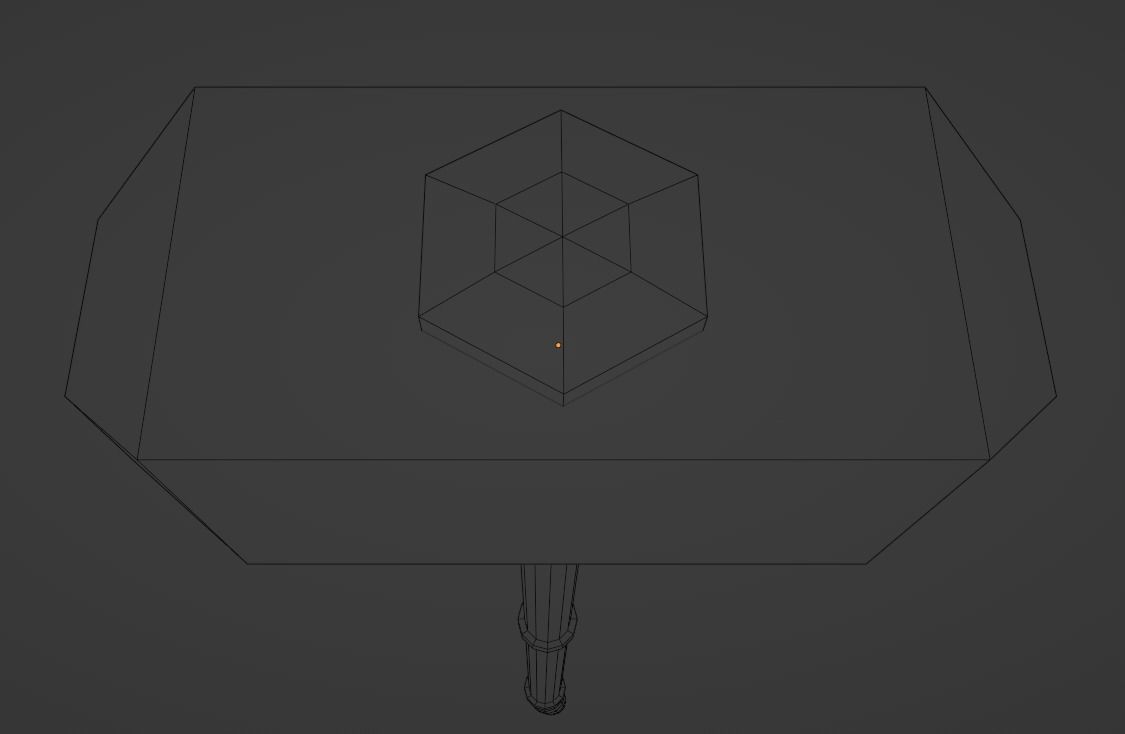 Sledge hammer Low-poly 3D model_19