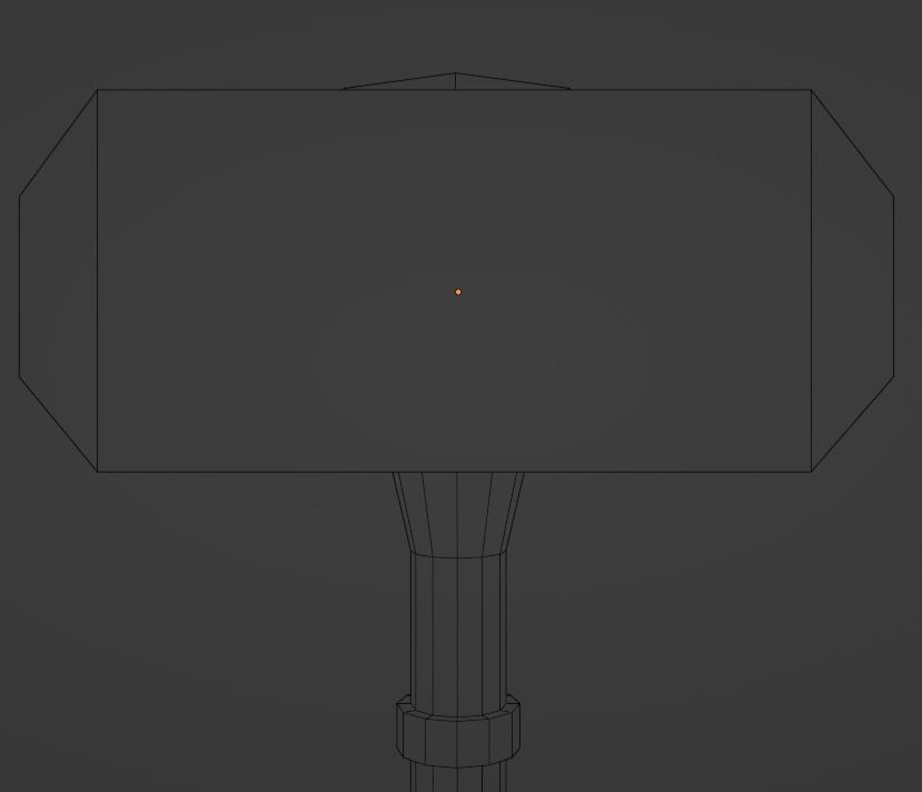 Sledge hammer Low-poly 3D model_17