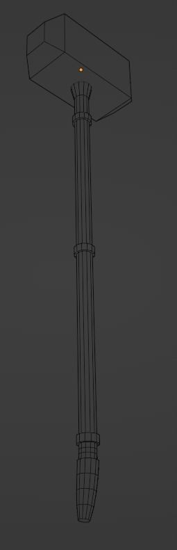 Sledge hammer Low-poly 3D model_15