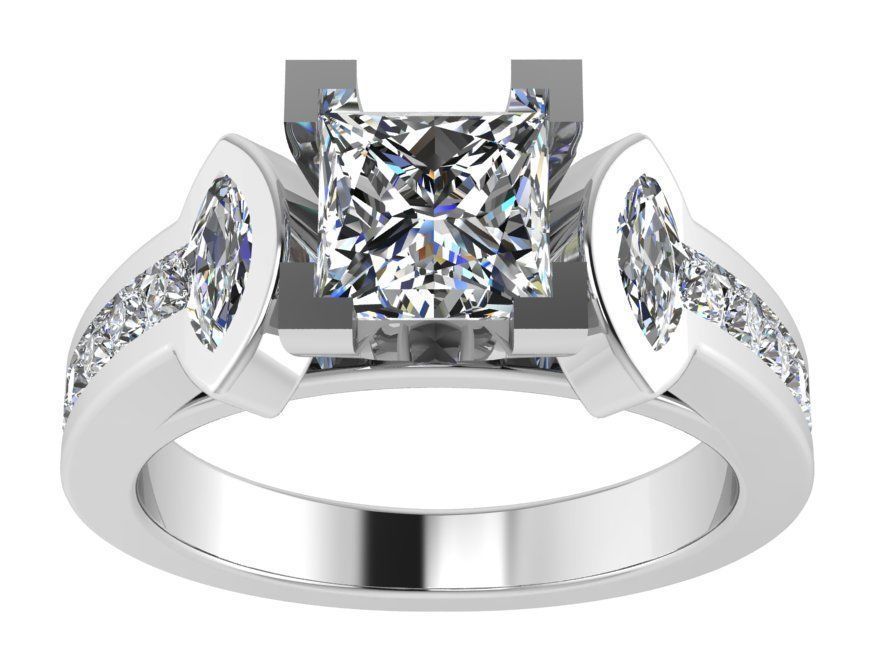 Halo cathedral ring 2526 3D print model 3D print model_2