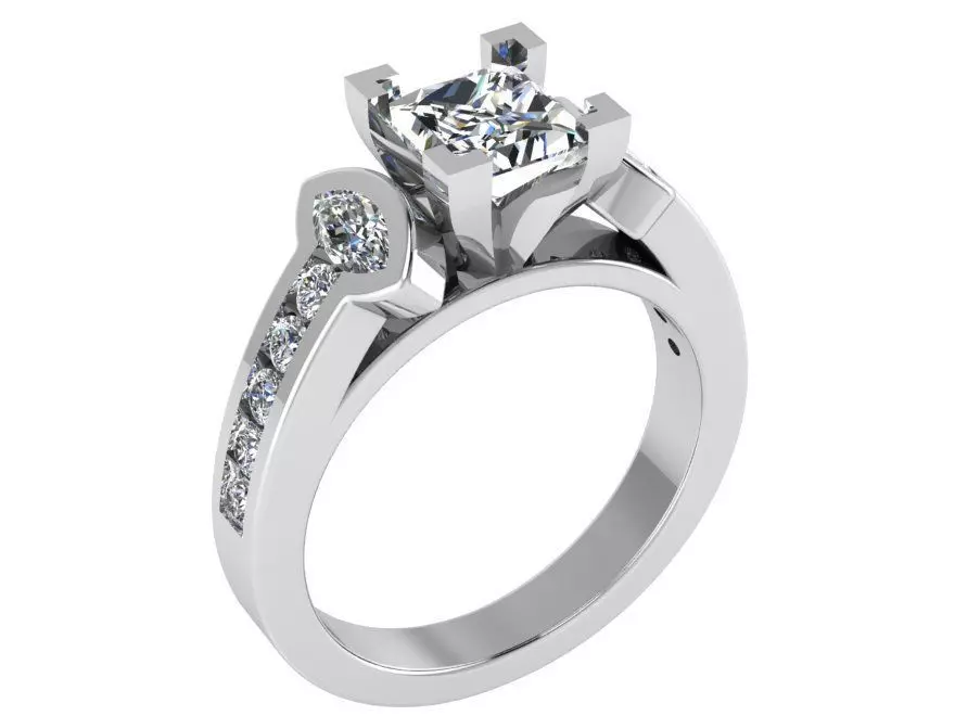 Halo cathedral ring 2526 3D print model 3D print model_0