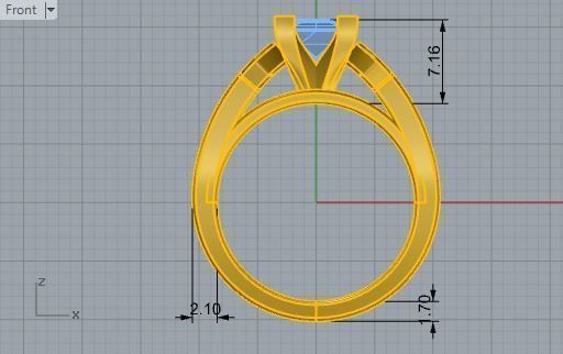 Halo cathedral ring 2526 3D print model 3D print model_5