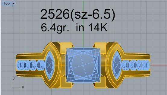Halo cathedral ring 2526 3D print model 3D print model_4